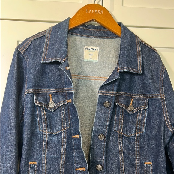 Old Navy Denim Jean Jacket Women Size L - Picture 2 of 13